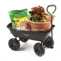 600 lbs Steel Poly Lawn Garden Yard Dump Utility Wheelbarrow Wagon cart